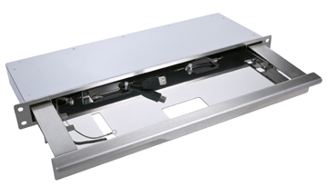 GeBE Picture KSS-19 Tastatur Einbauschublade aus Edelstahl 1HE/19'' 

